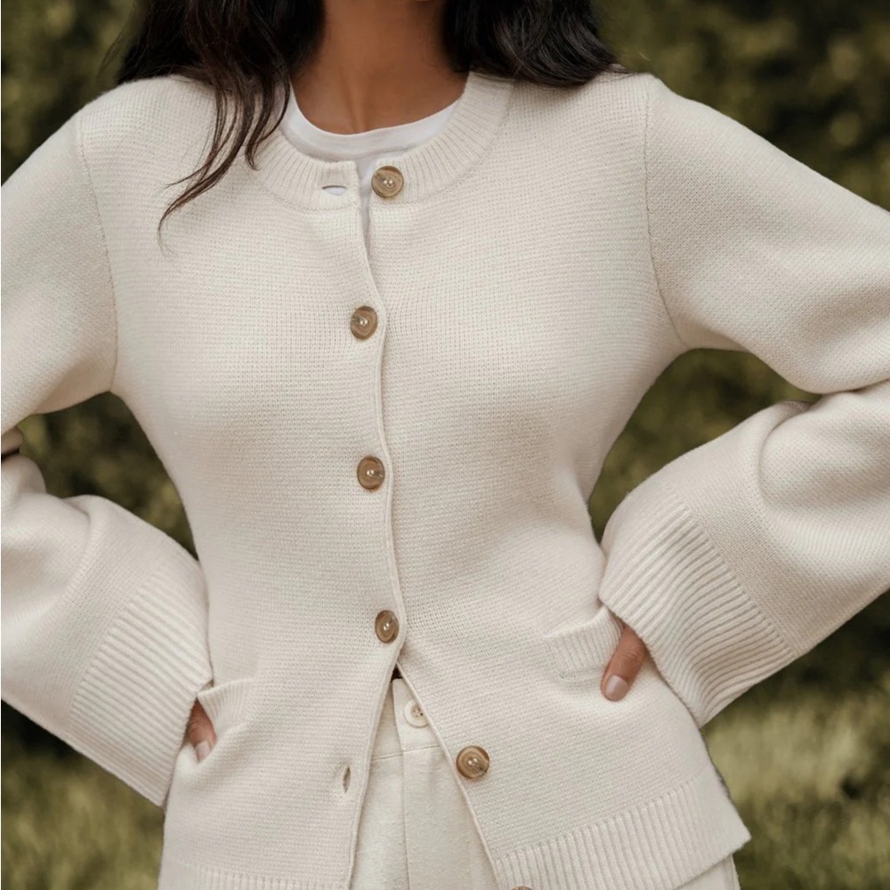 NWT Camilla Cream Cardigan Sweater